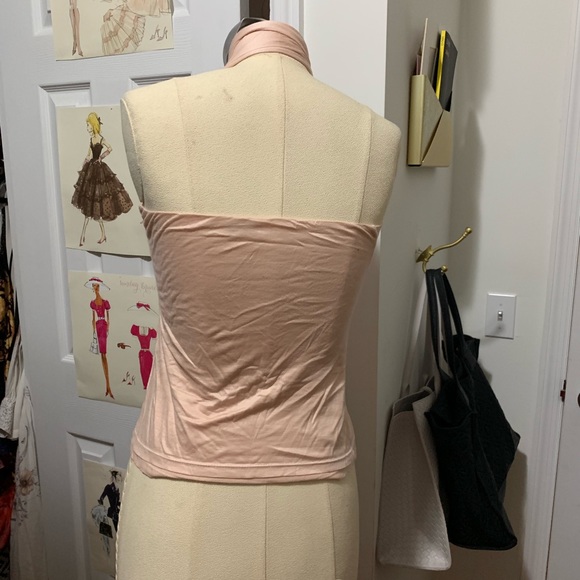 Pink Modern One Shoulder Tank Taylorson Design Shirt - Picture 5 of 8